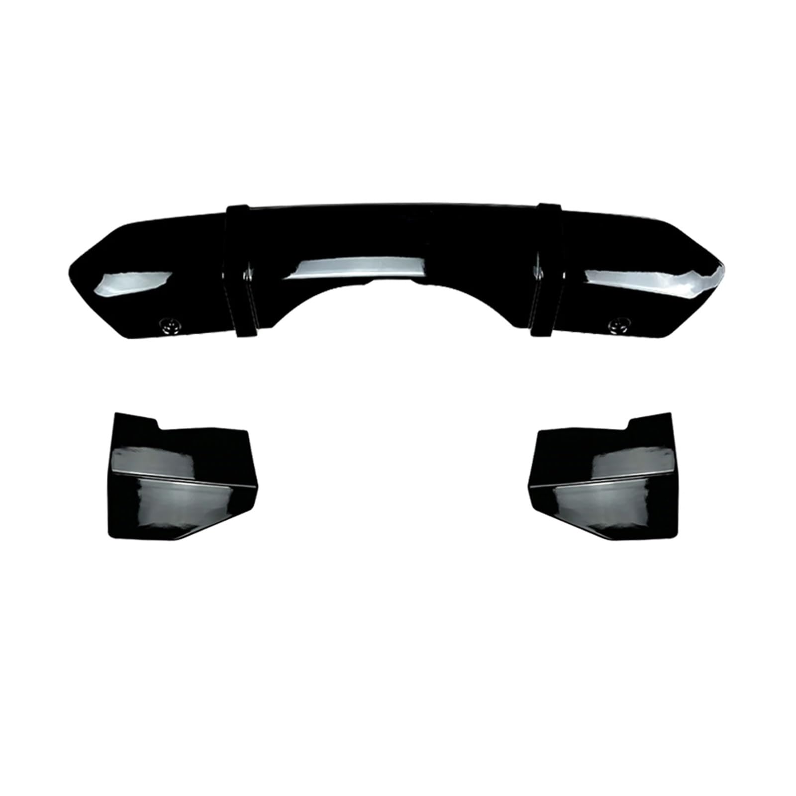 Auto Heckstoßstangendiffusor Lippenschutz Splitter Kompatibel for BMW X5 F15 M Sport 2014 2015 2016 2017 2018(Gloss Black) von KDMOWHON