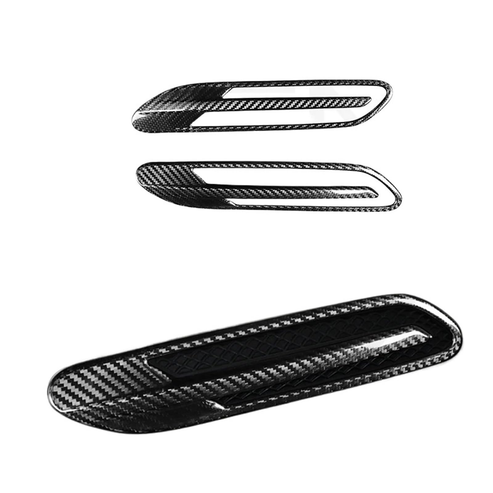 Carbon Fiber Auto Teile Auto Seite Luft Kotflügel Vents Abdeckungen Kompatibel for Mercedes -Bens Amg Gt50 Gt53 Gt63 von KDMOWHON