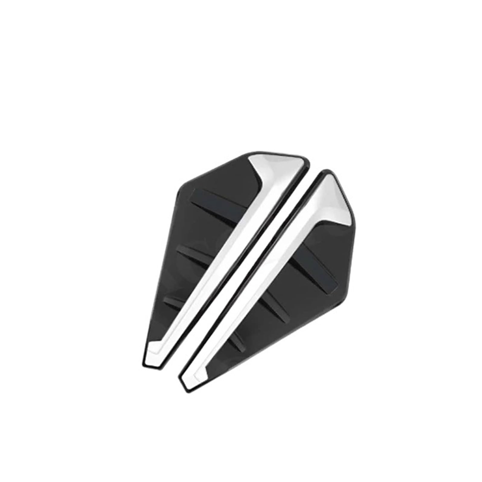 Carbon Fiber Frontstoßstangen-Seitenabdeckungen Kotflügel Lüftungsschlitze Zierleisten Kompatibel for BMW X5 G05 M Sport 2019 + Auto-Styling-Modifikation ABS Silber(ABS Silver) von KDMOWHON