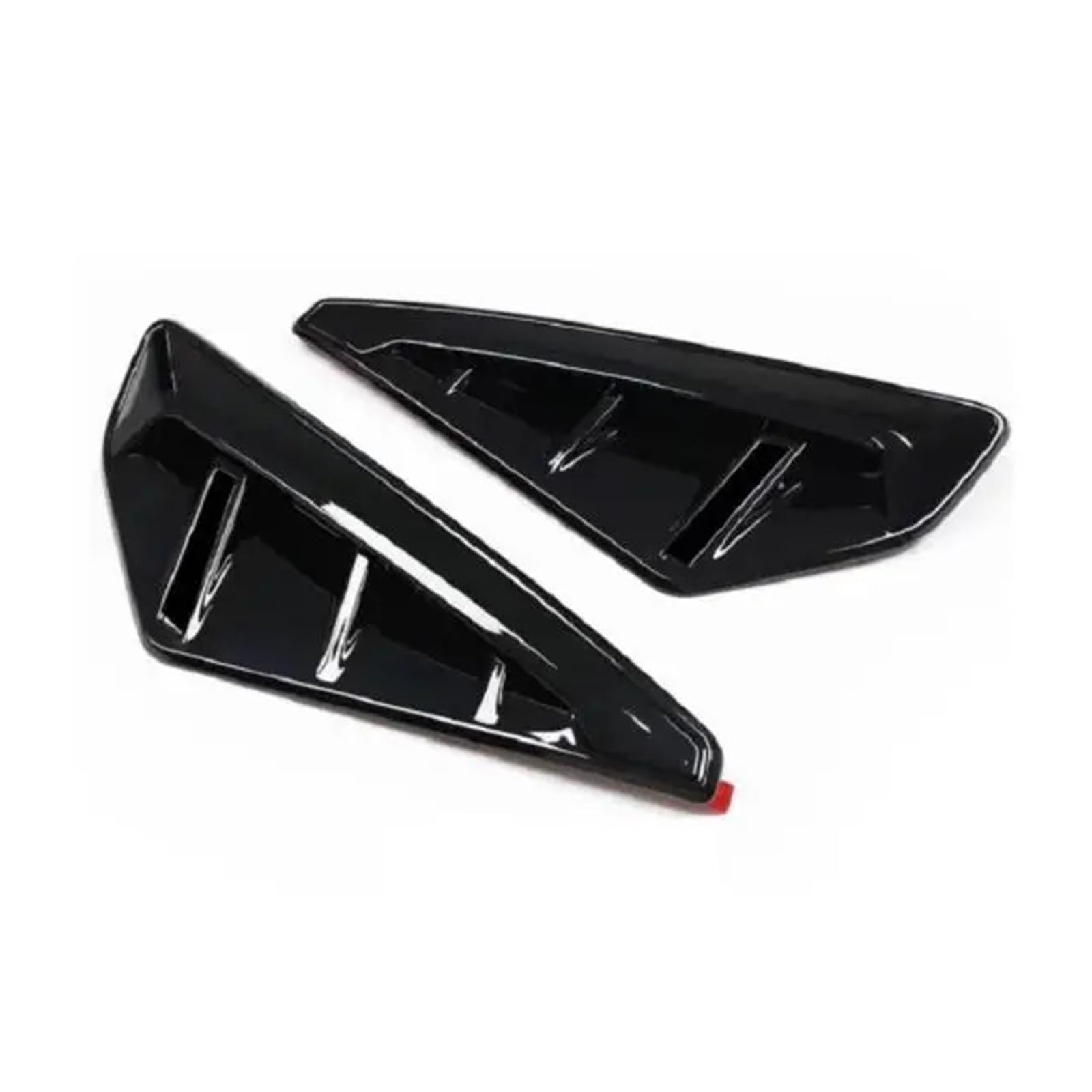 Echte Kohlefaser/glänzend schwarz, seitliche Lüftungsschlitzabdeckung for vordere Kotflügel, Haifischkiemen, Lüftungsverkleidung ersetzen, kompatibel mit BMW X5 G05 X5M F95(Glossly Black) von KDMOWHON