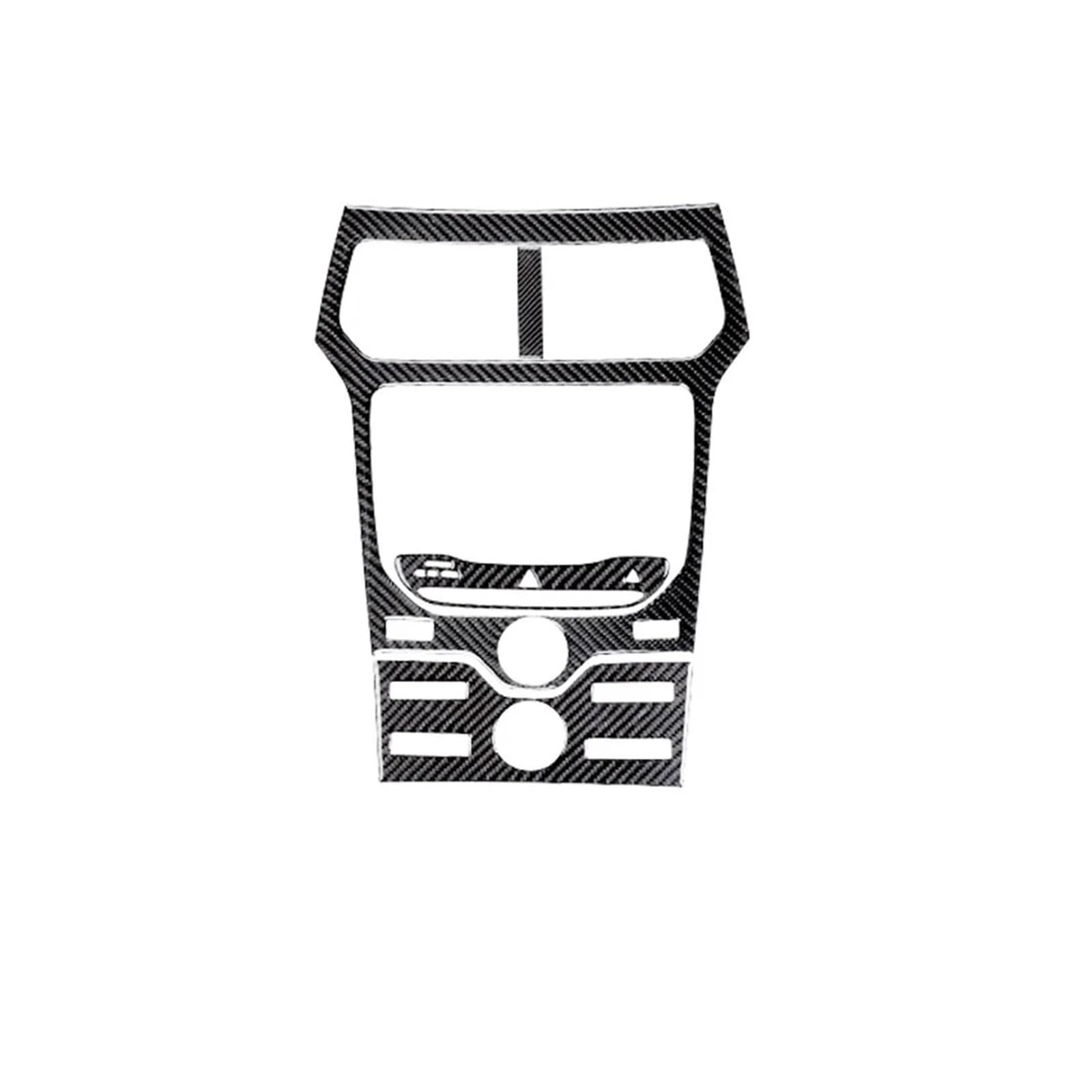 KDMOWHON Auto-Innenzubehör, kompatibel mit Explorer 2011–2014, mittleres Bedienfeld, Kohlefaser-Aufkleber, Lüftungsschlitz-Dekoration von KDMOWHON