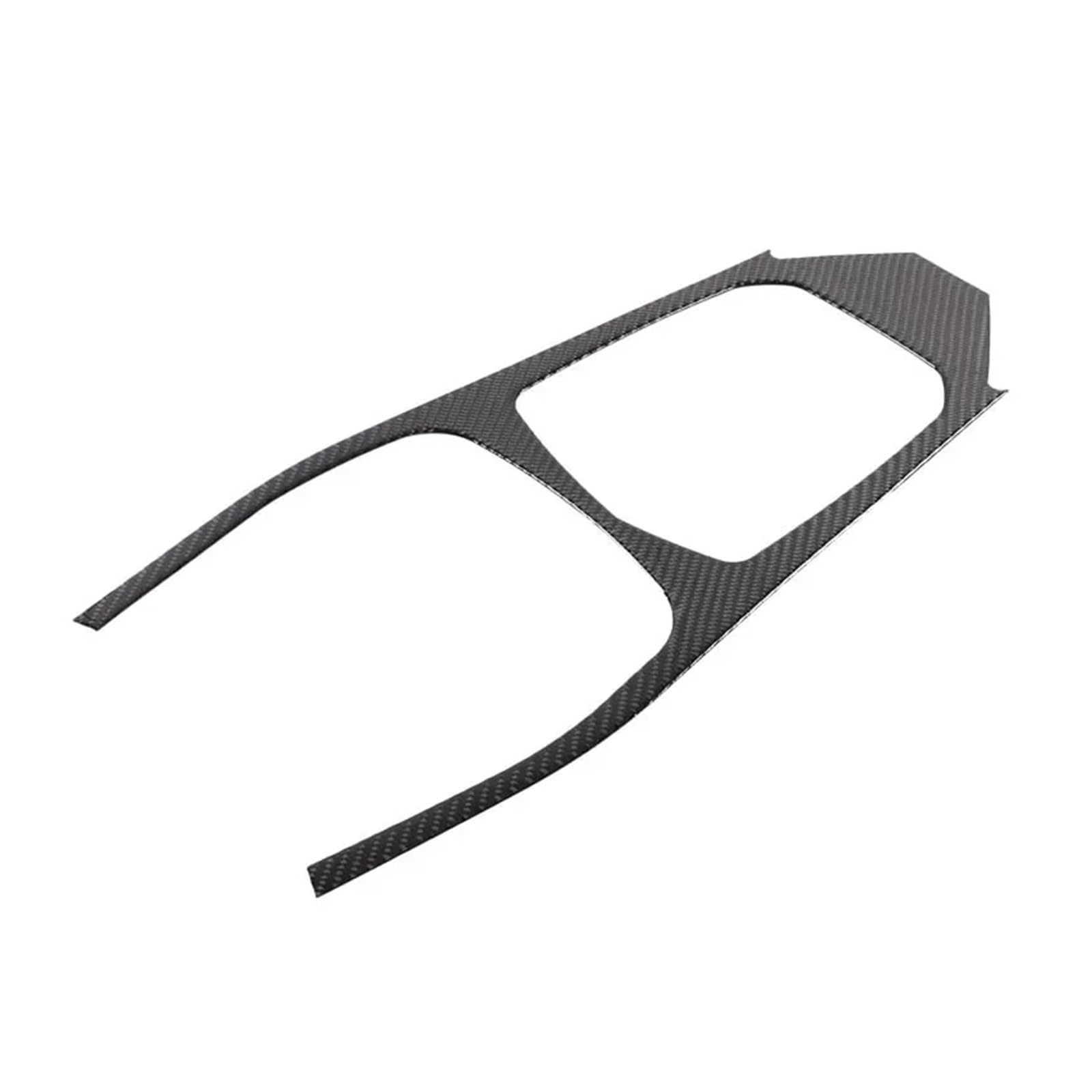 KDMOWHON Kompatibel for BMW 2er F44 2020–2023, weiche Kohlefaser, Auto-Center-Steuerung, Schalttafel, Rahmenabdeckung, Zieraufkleber, Autozubehör, LHD, RHD(Black) von KDMOWHON