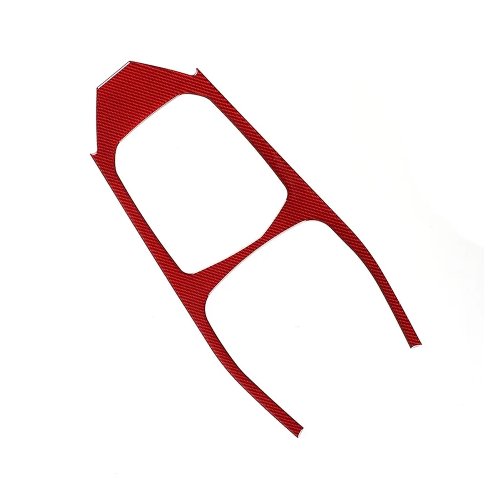 KDMOWHON Kompatibel for BMW 2er F44 2020–2023, weiche Kohlefaser, Auto-Center-Steuerung, Schalttafel, Rahmenabdeckung, Zieraufkleber, Autozubehör, LHD, RHD(RED) von KDMOWHON