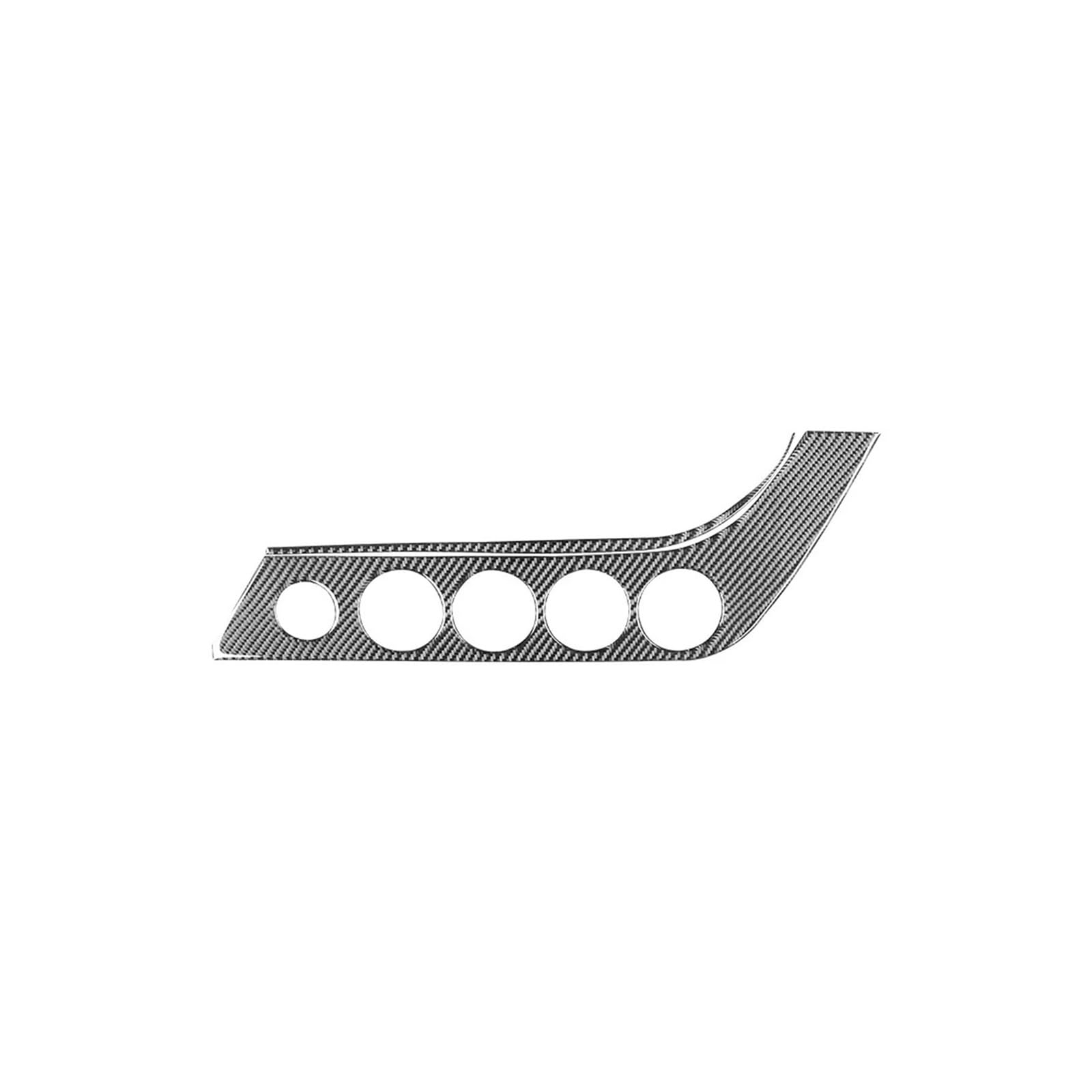 KDMOWHON Kompatibel for BMW Z4 Serie E89 2009–2016, Zubehör, Kohlefaser-Innenraum, Auto-Zentralsteuerungsknopf, Einstellpanel, Verkleidungsabdeckungsaufkleber(LHD) von KDMOWHON