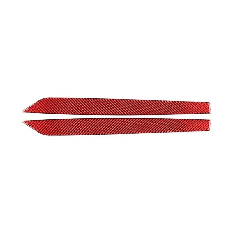 KDMOWHON Kompatibel for BMW Z4 Serie G28 G29 2019–2023, Kohlefaser-Zubehör, Auto-Zentralsteuerung, Gangschaltung auf beiden Seiten, Verkleidungsaufkleber(Red Carbon Fibre) von KDMOWHON