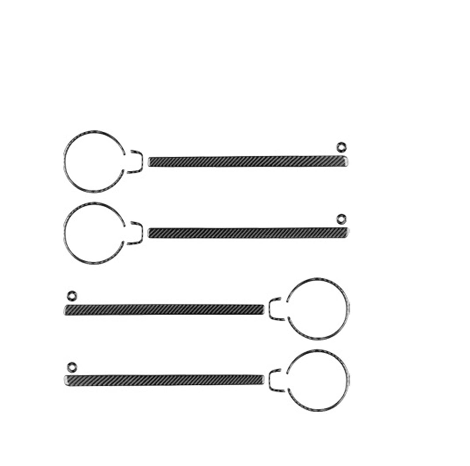 KDMOWHON Kompatibel for Dodge Magnum Charger 2008–2010, Kohlefaser-Innentürverkleidungs-Set, Zierleisten, Auto-Innendekoration, Zubehör-Aufkleber von KDMOWHON