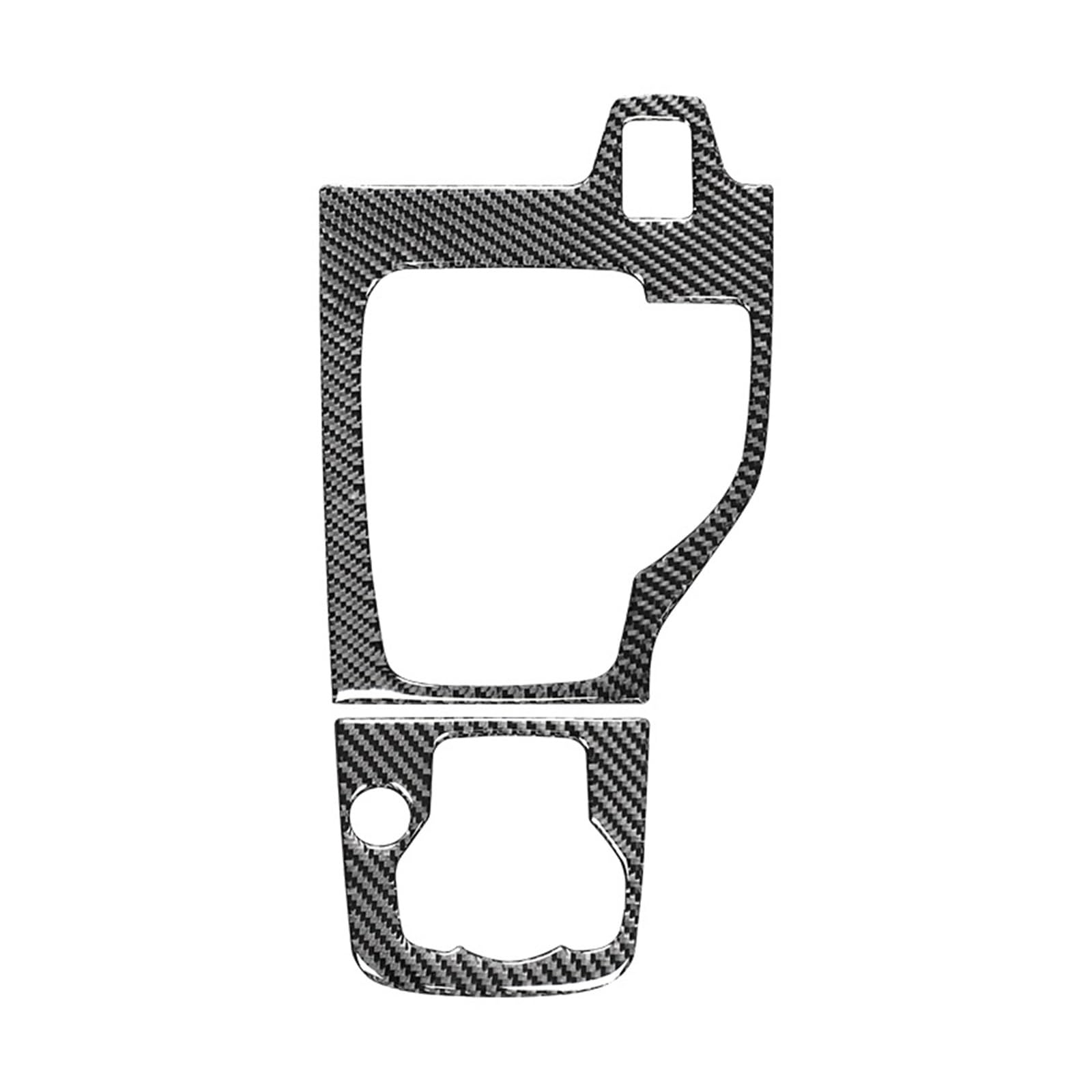 KDMOWHON Kompatibel for Mazda 3 Axela 2014-2019 Center Control Gear Panel Dekor Kohlefaser-Abdeckung Zierleiste im Auto-Innenraum-Zubehör(Style B(RHD)) von KDMOWHON