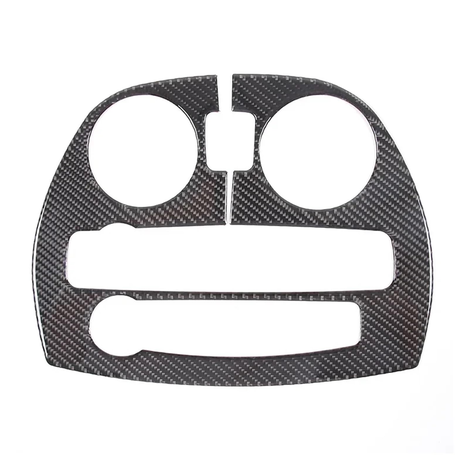 KDMOWHON Kompatibel for Mitsubishi Eclipse 2006–2011, weiche Kohlefaser, Auto-Center-Bedienfeld-Abdeckung, Zieraufkleber, Innen-Autozubehör(Black) von KDMOWHON