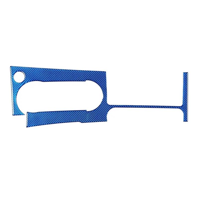 KDMOWHON Kompatibel for Mitsubishi Eclipse 2006–2011, weiche Kohlefaser, Auto-Center-Steuerung, Schalttafel-Abdeckung, Zieraufkleber, Autozubehör(Blue) von KDMOWHON