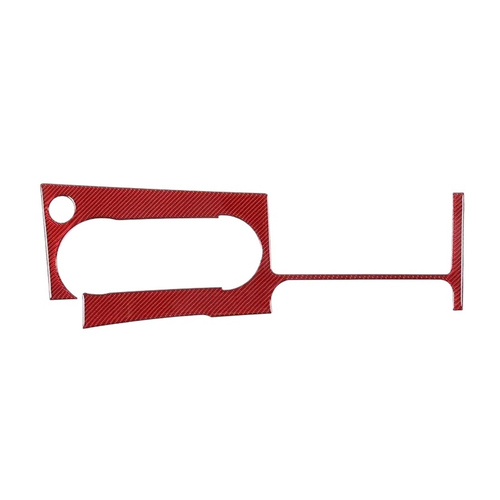 KDMOWHON Kompatibel for Mitsubishi Eclipse 2006–2011, weiche Kohlefaser, Auto-Center-Steuerung, Schalttafel-Abdeckung, Zieraufkleber, Autozubehör(Red) von KDMOWHON