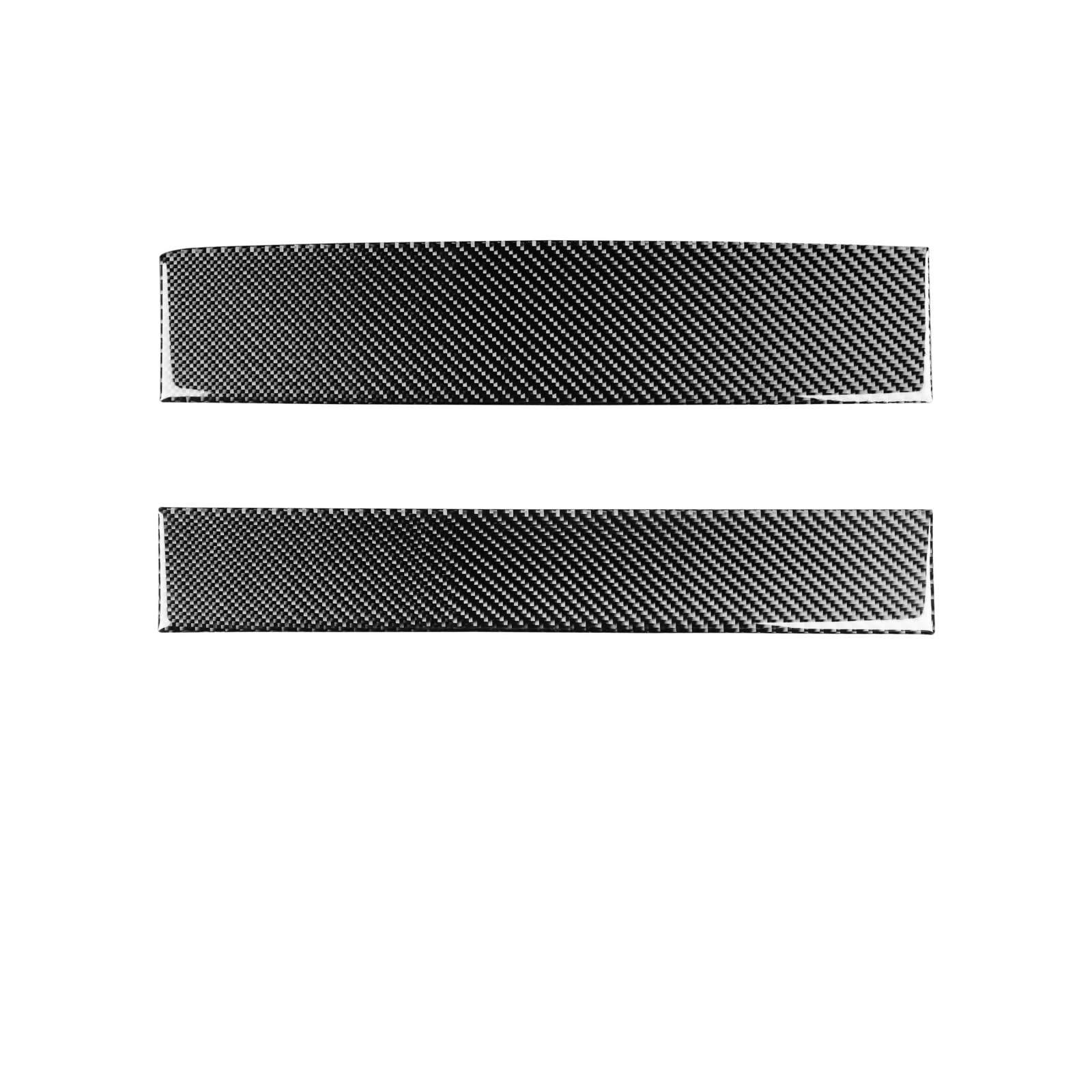 KDMOWHON Kompatibel for Mustang 2005–2009, Real Carbon Fiber Copilot Panel Trim Cover Auto Innendekoration Zubehör Aufkleber(Black LHD) von KDMOWHON