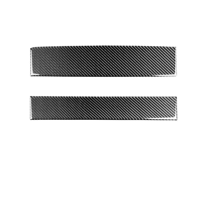 KDMOWHON Kompatibel for Mustang 2005–2009, Real Carbon Fiber Copilot Panel Trim Cover Auto Innendekoration Zubehör Aufkleber(Black LHD) von KDMOWHON