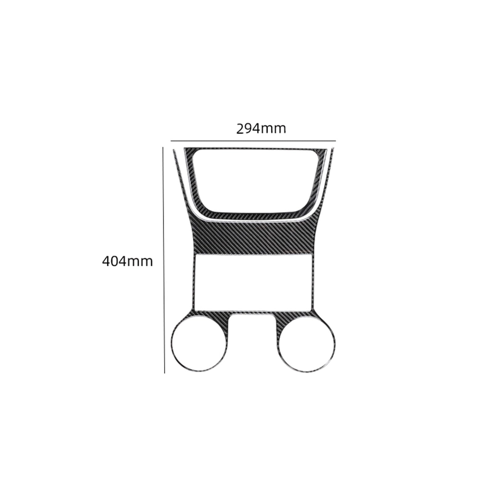 KDMOWHON Kompatibel for Wrangler JK 2011–2015 2016 2017, Mittelkonsole, Bedienfeld, Dekoration, Zierleiste, Aufkleber, Kohlefaser, Auto-Innenzubehör von KDMOWHON