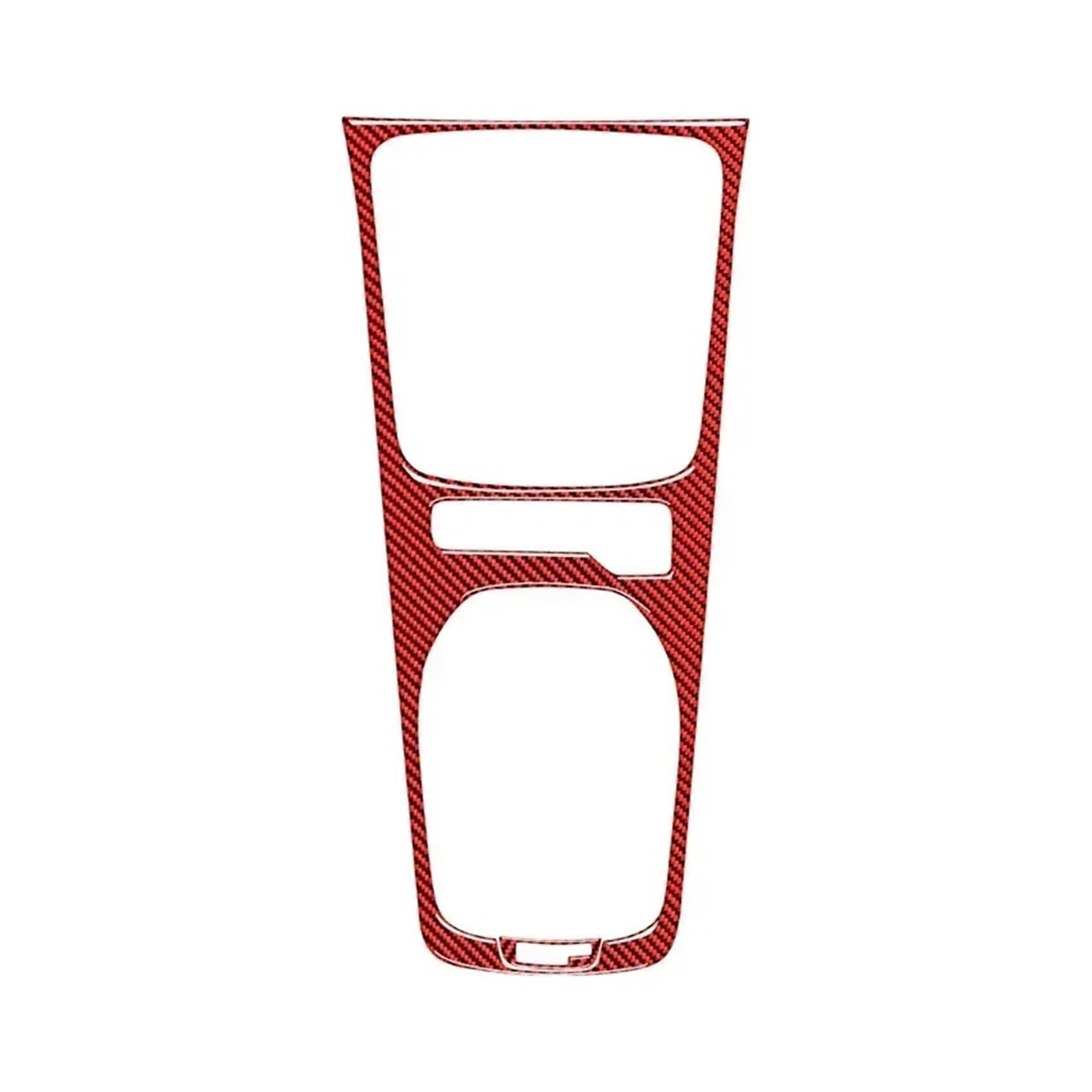 KDMOWHON Real Carbon Fiber Kompatibel for Camaro 2010 2011 Zubehör Innen Auto Manuelle Gangschaltung Panel Trim Abdeckung Dekoration Aufkleber(Red) von KDMOWHON