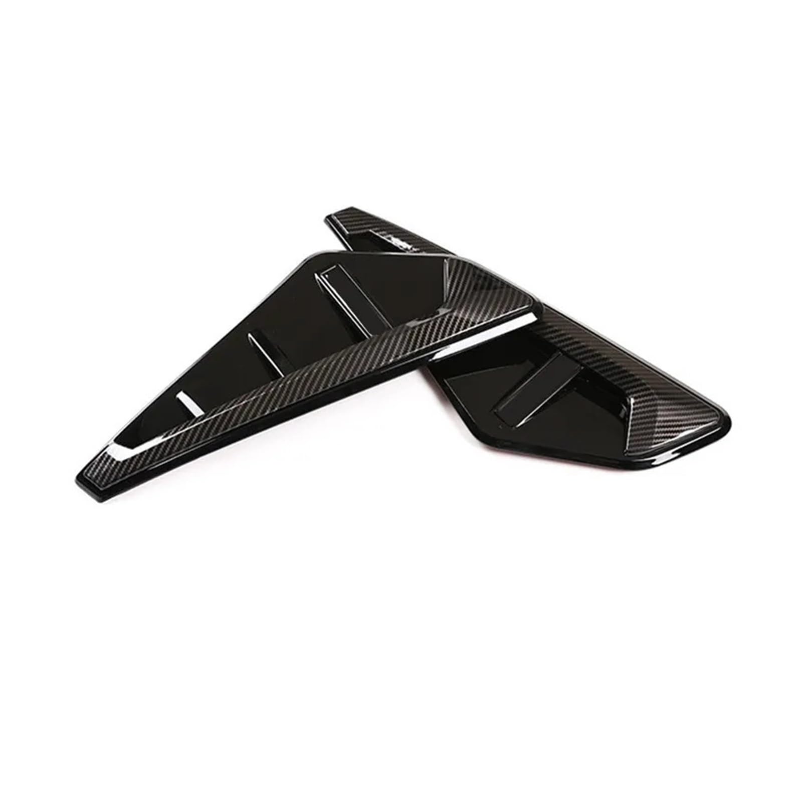 Kompatibel for BMW X5 G05 2019-2022 Auto-Styling Seitenlüftungsabdeckung Dekoration Rahmenverkleidung Kotflügel Aufkleberstreifen Außenzubehör Aufkleber(Carbon Fiber Black) von KDMOWHON