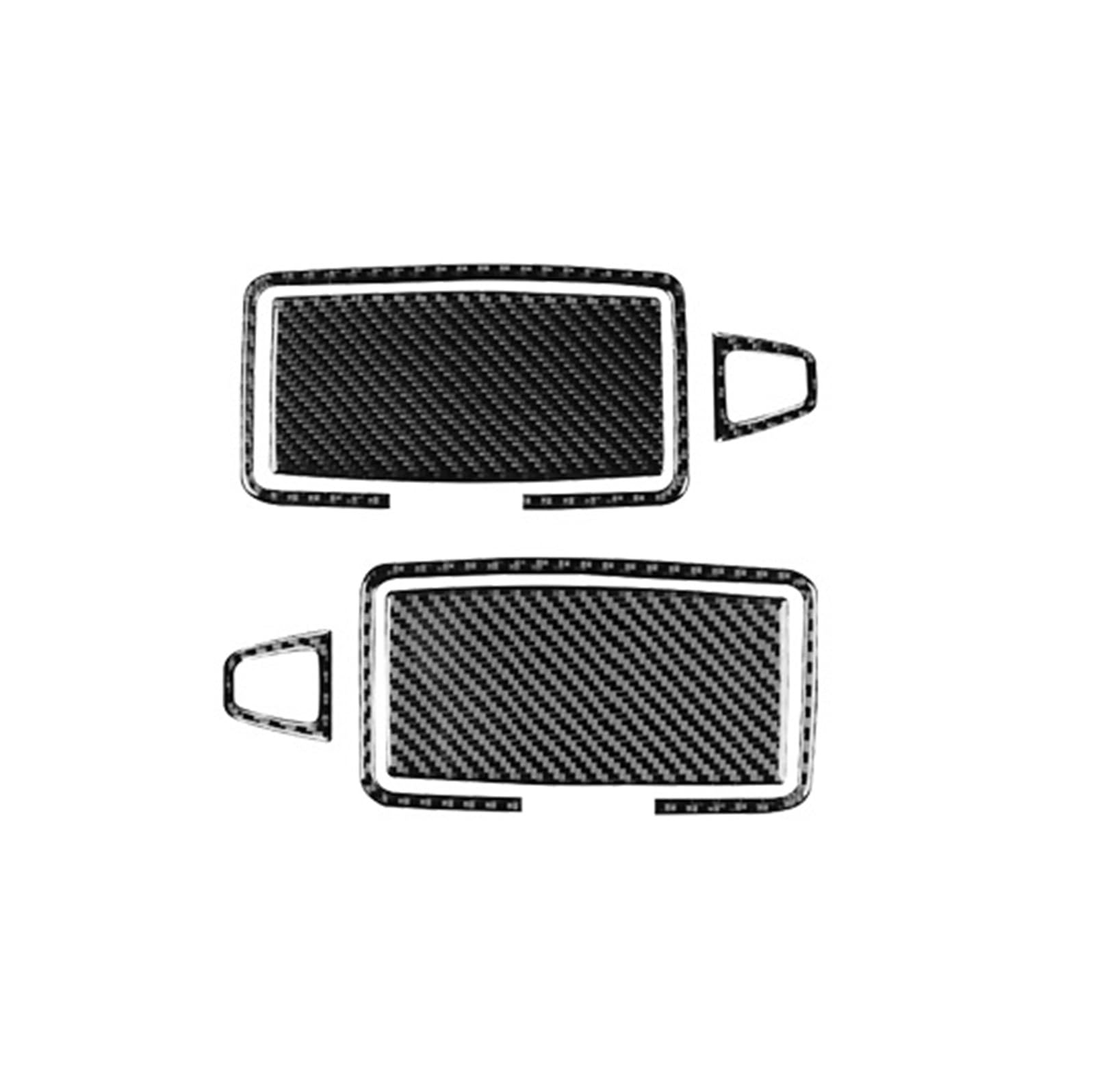 Kompatibel for Benz E-Klasse W213 2016–2022, Kohlefaser-Dach-Sonnenblende, Kosmetikspiegel-Panel-Abdeckung, Verkleidung, Auto-Innenzubehör-Aufkleber von KDMOWHON