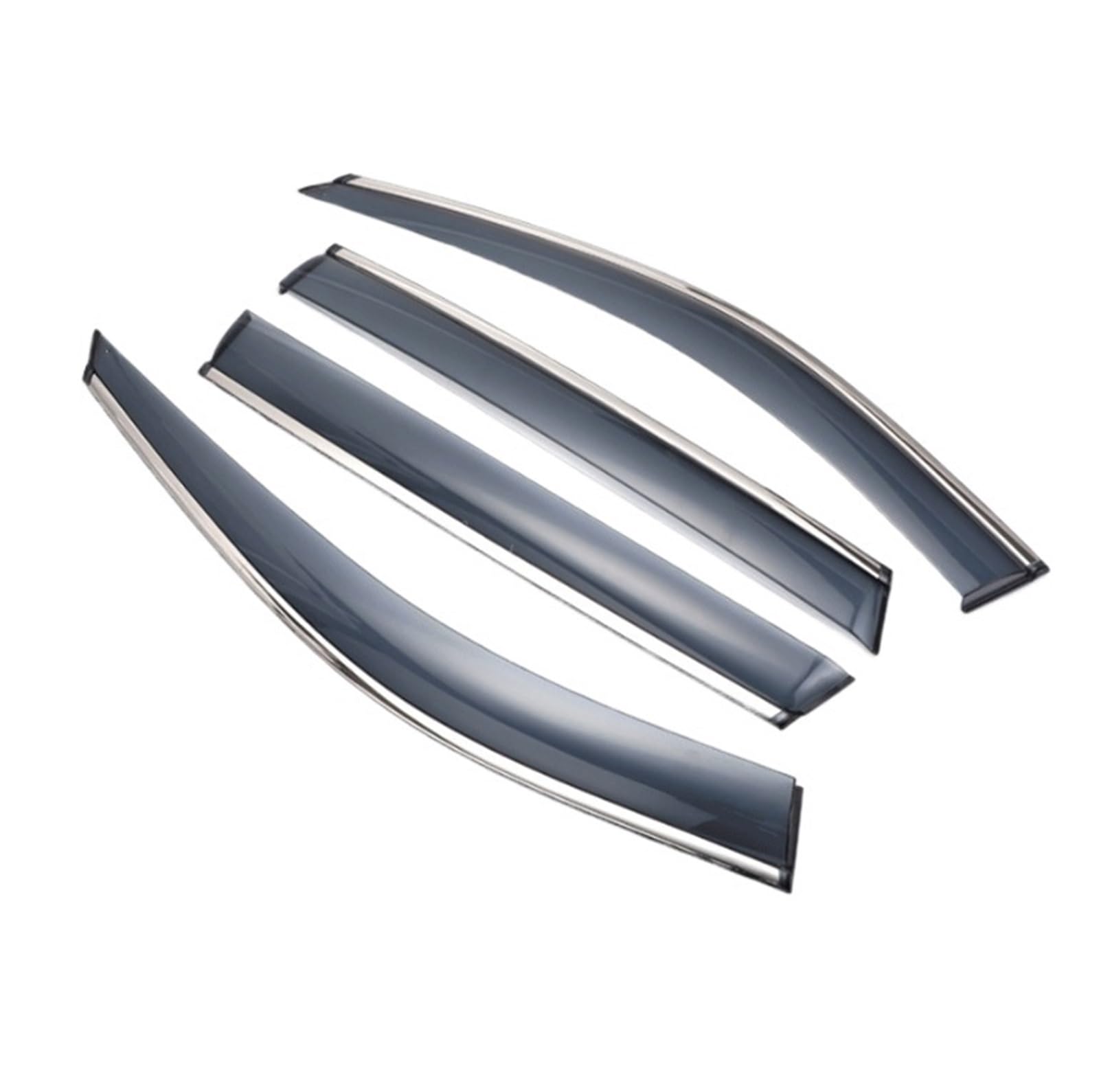 Kompatibel for Mercedes-Benz C-Klasse (W204) C200 C220 C250 C300, Kunststoff-Außenvisier, Lüftungsschirme, Fenster, Sonne, Regenschutz, Deflektor, 4 Stück von KDMOWHON