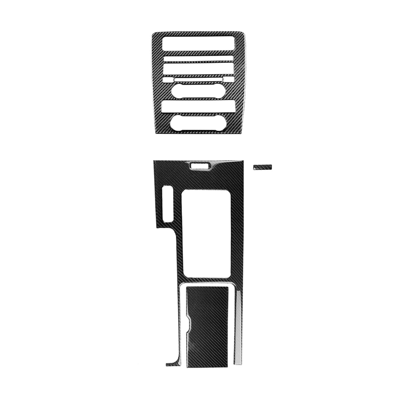 Kompatibel for Mustang 2009–2013, Kohlefaser-Navigationsgetriebe-Panel-Zierabdeckung, Auto-Innenzubehör, dekorative Aufkleber von KDMOWHON