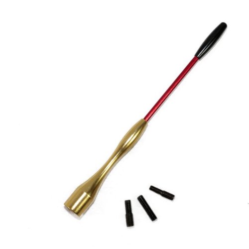 Alu Design Deutschland WM Auto Antenne Schwarz Rot Gold 16,8cm 168mm Dachantenne 16V von KDS