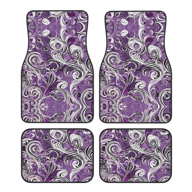 (The Sea Witch Inspired) Front Rear Floor Foot Mat 4 Piece Set Car Accessories Universal Car Floor Carpets Decorative Carpets Mat Full Set All Weather Protection Interior Carpets von KDUBNJDS