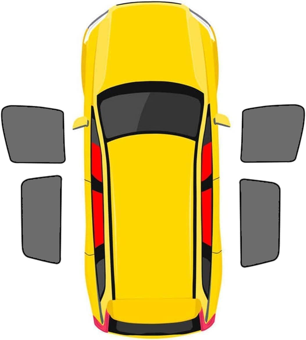 Auto Seitenscheibe Sonnenschutz Zubehör für Audi TT Roadster (8S) 2014-pr, UV-Schutz Hitzeschutz Auto Sonnenschutz Seitenscheibe Heckscheiben,C 4-Side Windows von KDUSNA