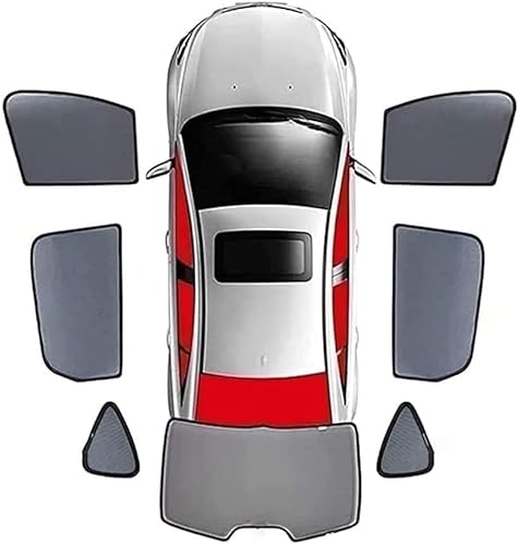 Auto Seitenscheibe Sonnenschutz Zubehör für Range Rover Evoque I SUV 2015-2018, UV-Schutz Hitzeschutz Auto Sonnenschutz Seitenscheibe Heckscheiben,F 6-Side+ Rear von KDUSNA