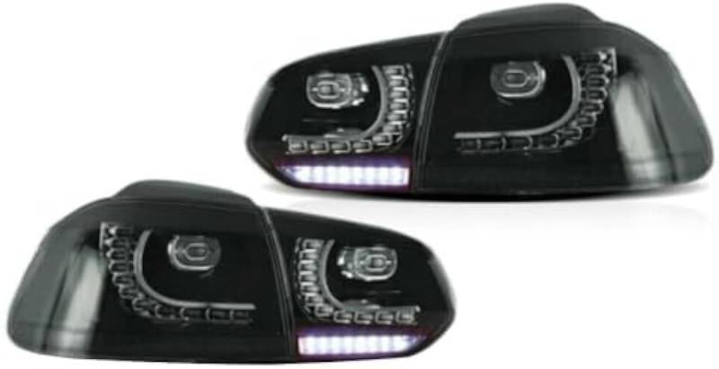 KDZDJH Auto Rückleuchten Für VW GOLF MK6 GTI R 2009-2014 Blinkeranzeige Rückleuchten Montage Ersatz Zubehör Bremslicht Blinker Rücklicht von KDZDJH