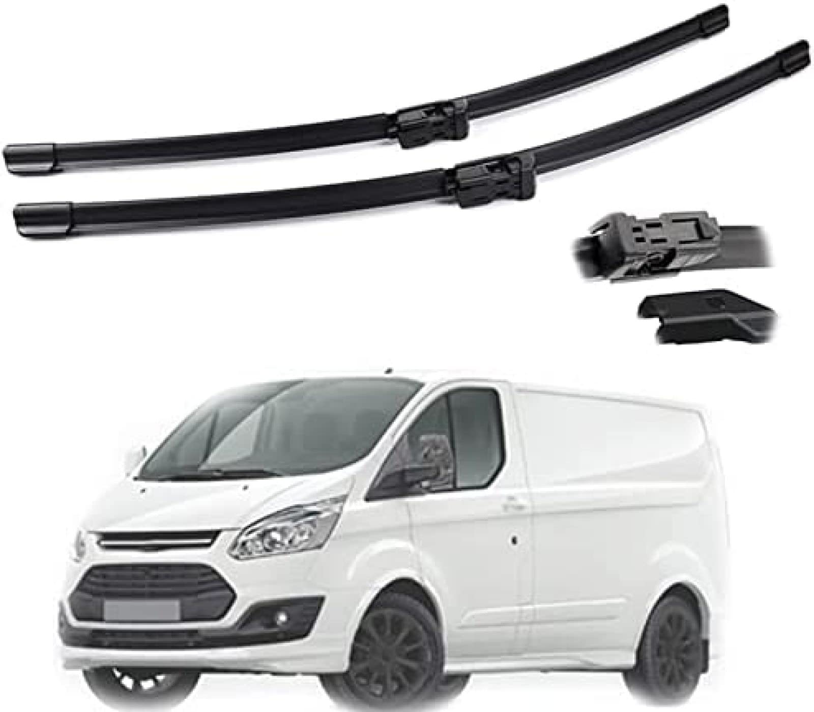 Scheibenwischer 2 Stück Frontscheibenwischerblätter Set für Ford für Tourneo für Transit für Custom 2017 2016 2015 2014 2013 2012 Wischer 30”+28” von KEAGGJF