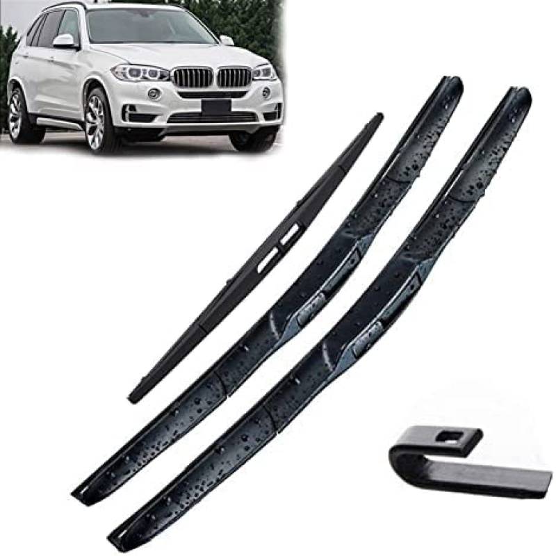 Scheibenwischer Teile Wischer vorne und hinten Wischerblätter Set für BMW X5 F15 2013-2018 2017 2016 Windschutzscheibe Windschutzscheibe Fenster 24 "20" 12 " von KEAGGJF