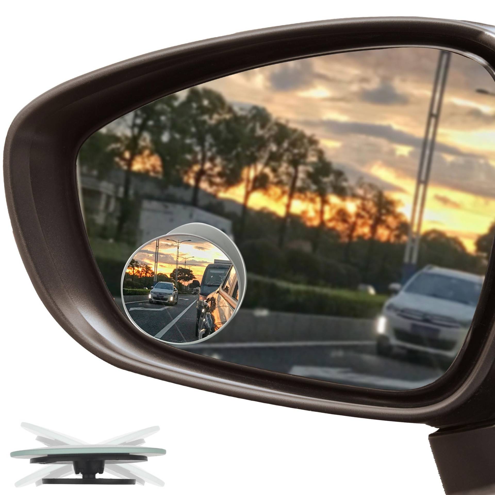 Toter Winkel Spiegel Auto,Toter Winkel Spiegel,2 Stück Toter-Winkel-Spiegel,Toter Winkel Spiegel Von,Totwinkel Spiegel,Blind Spot Mirrors,Rear View Mirror Small Round Mirror,Auto Toter Winkelspiegel von KEAHND