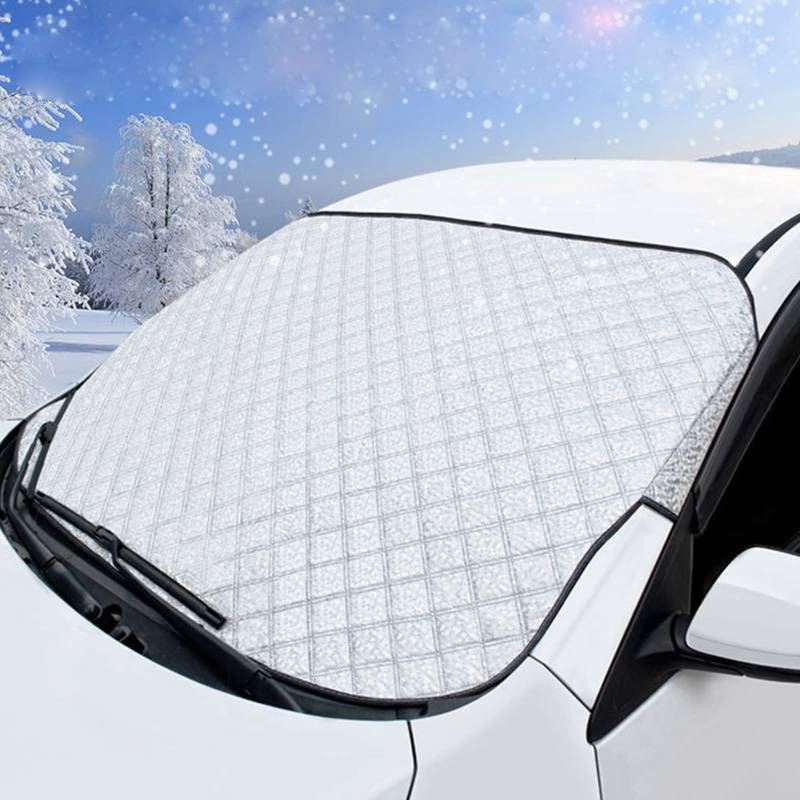 KEELYY Frontscheibenabdeckung Scheibenabdeckung Auto Winter Frostabdeckung Sonnenschutz Auto Frontscheib Autoscheibenabdeckung Winschutzscheiben Abdeckung Groß, 150 x 100cm von KEELYY