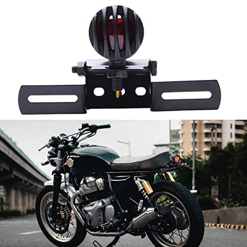 12V Motorrad Rücklicht Bremslicht Kennzeichnenleuchte mit Halter Bullet Steel Gehäuse Motorradlicht für Chopper Bobber Chopper Cruiser Dyna Glide Sportster Cafe Racer. von KEEPDSGN