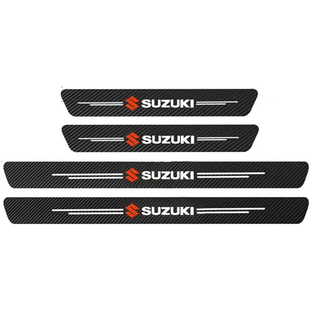 4 Stück Auto Einstiegsleisten Schutz, für Suzuki Swift 2013-2017 Auto Türschweller Schutz Kohlefaser Auto Türeinstiegsschutz Aufkleber von KEEVAY