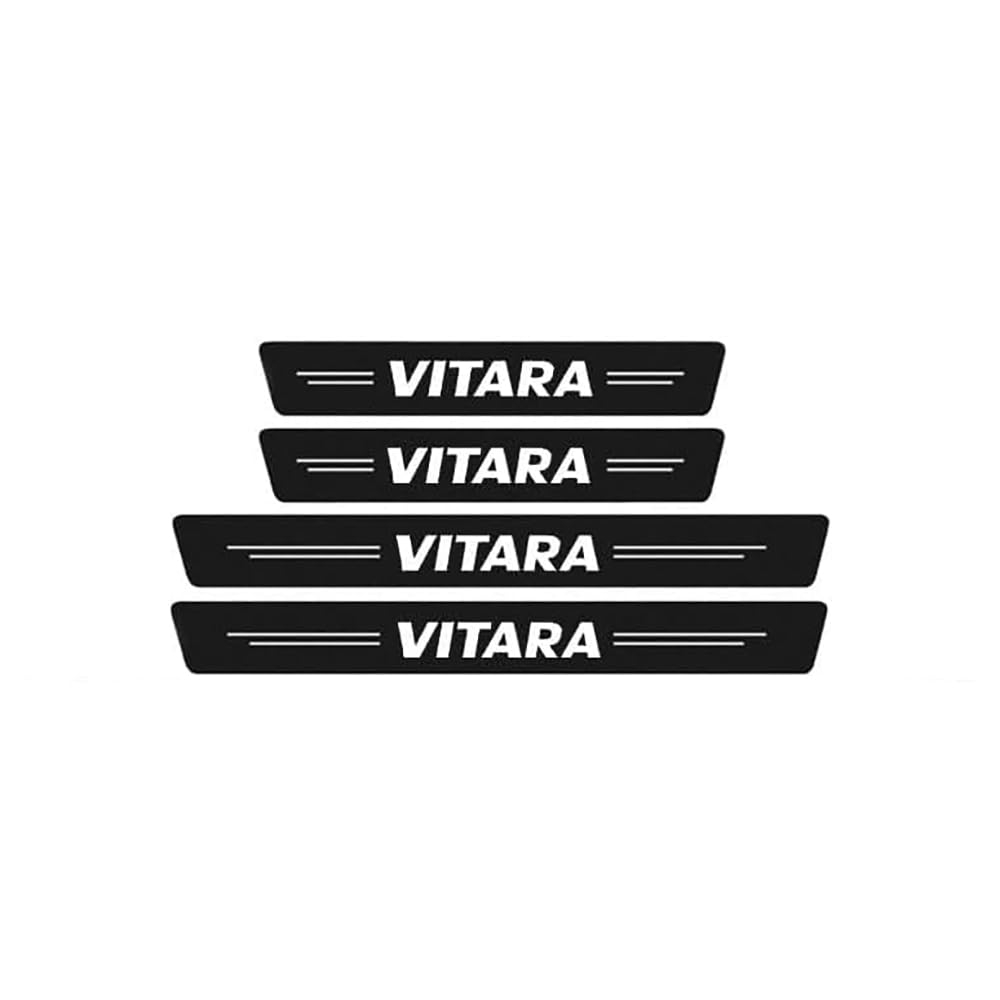 4 Stück Auto Einstiegsleisten Schutz, für Suzuki Vitara Auto Türschweller Schutz Kohlefaser Auto Türeinstiegsschutz Aufkleber von KEEVAY