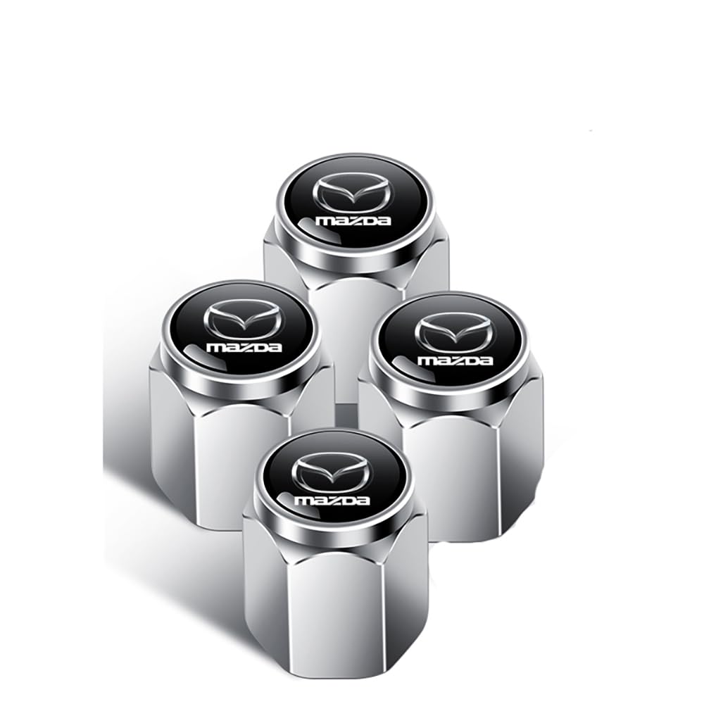4 Stück Auto Ventilkappen, Für Opel Reifenventil Staubkappen Ventilkappen mit Dichtung Zubehör Auto,A von KEEVAY