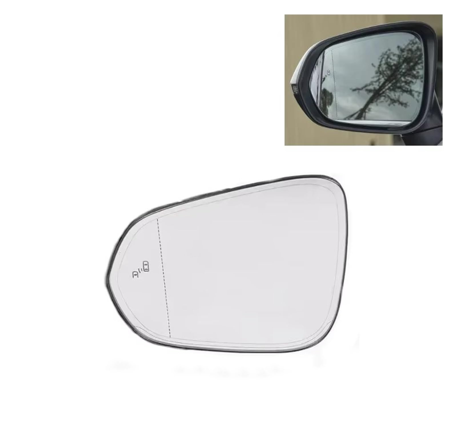 Außenspiegel Glas Auto Seitenspiegellinse Rückspiegel Reflektierende Linsen Glas Mit Heizung Toter Winkel Für Lexus Für NX Für NX200 Für NX300 2015-2022 Rückspiegelglas(Links) von KEFFUBPG