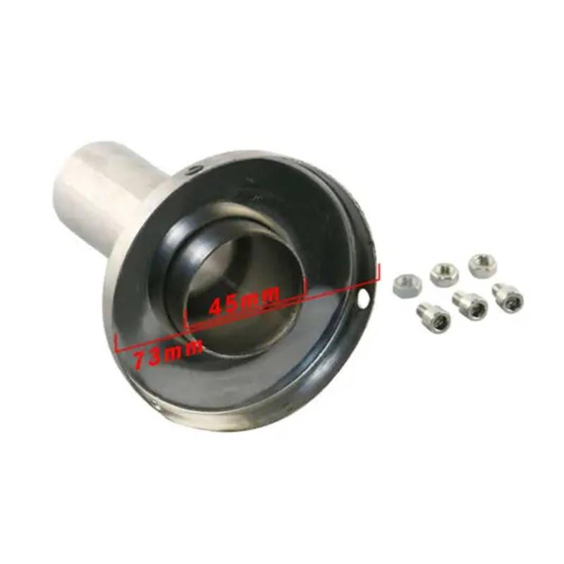 Auto Auspuffrohr Universal Sound Control 76mm 89mm 102 114mm Auto Auspuff Edelstahl Schalldämpfer Reduzieren Lärm Auspuff Endrohr von KEFFUBPG