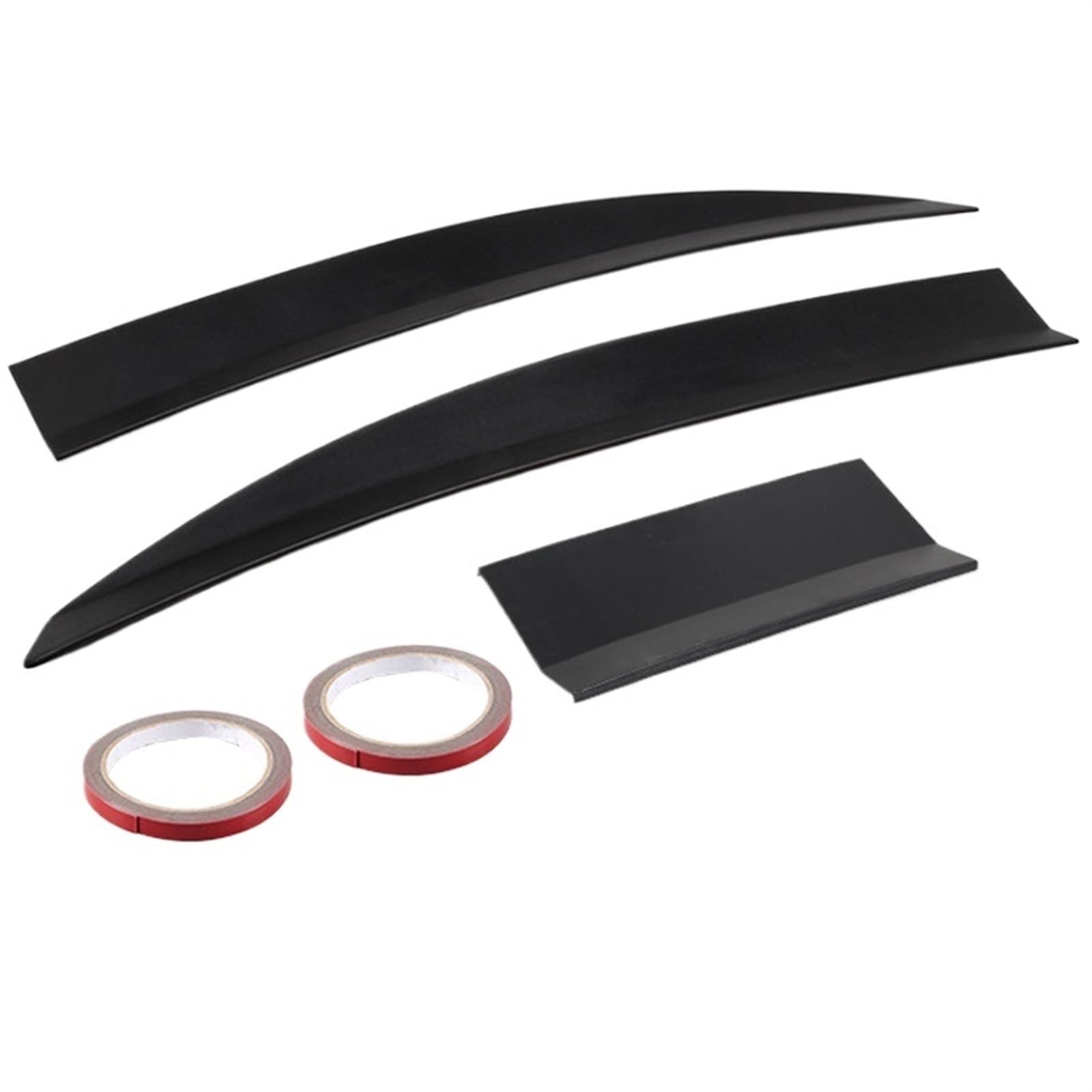 Auto Heckspoiler 3Pcs Universal Schwarz Stamm Schwanz Hinten Flügel Spoiler 115-125Cm Auto Zubehör Für Toyota Spoiler Flügel(Schwarz) von KEFFUBPG