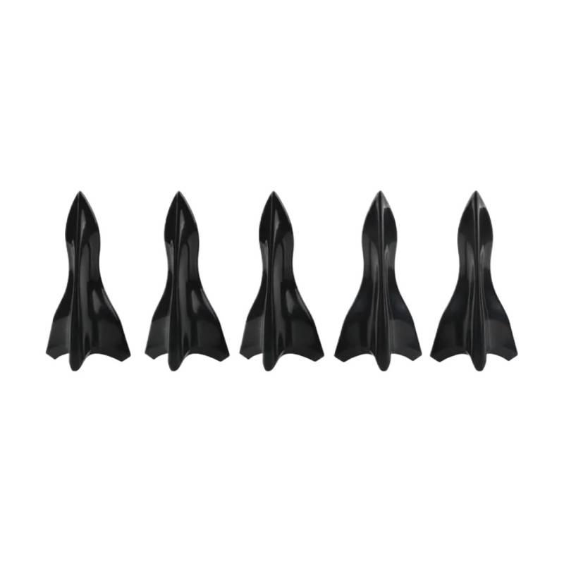 Auto Heckspoiler Auto Dach Haifischflosse Stil Diffusor Spoiler Zubehör Für VW Für Passat B8 Spoiler Flügel(Bk 5pcs style1) von KEFFUBPG