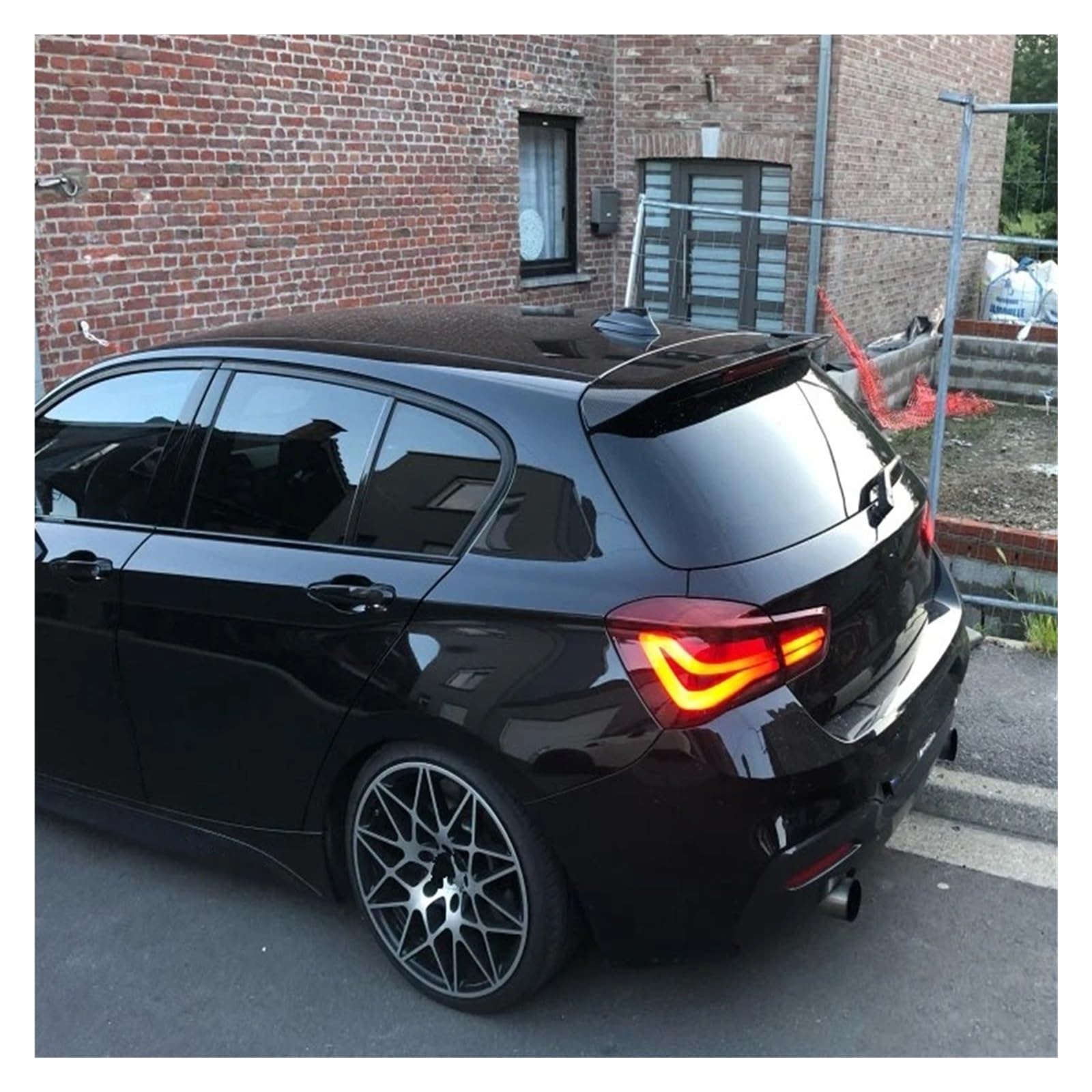 Auto Heckspoiler Carbon Faser Farbe ABS Spoiler Für F20 F21 116i 120i 118i M135i 2012-2018 2019 2020 2021 2022 2023 2024 Hinten Dach Stamm Spoiler Flügel Spoiler Flügel(Shine Balck) von KEFFUBPG