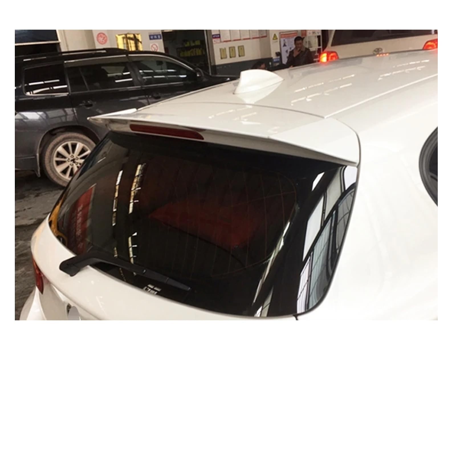 Auto Heckspoiler Für 1 Serie F20 F21 116i 120i 118i M135i 2012 2013 2014 2015 2016 2017 2018 Carbon Fiber ABS Kunststoff Hinten Dach Flügel Spoiler Tuning Spoiler Flügel(Weiß) von KEFFUBPG