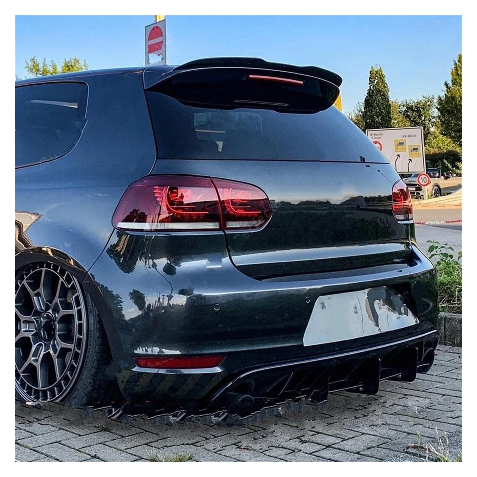 Auto Heckspoiler Für VW Für Golf 6 7 7,5 VI VII MK6 7 7,5 Für GTI Für GTD R 2009-2015 2016 2017 2018 2019 2020 Maxton Stil Hinten Dach Spoiler Flügel Body Kits Tuning Spoiler Flügel(A) von KEFFUBPG