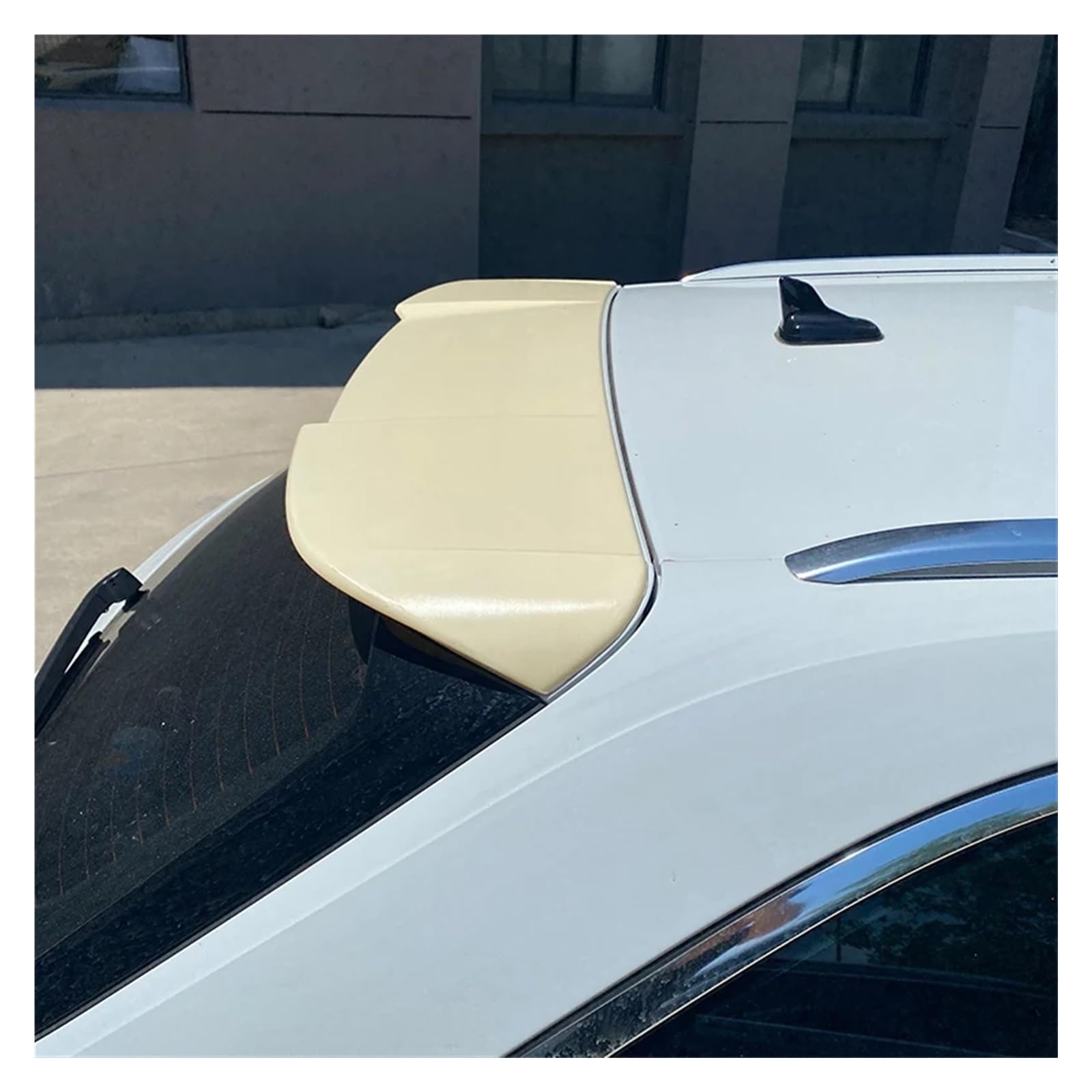 Auto Heckspoiler Hinten Lip Spoiler Für A4 RS4 B9 Avant Für Allroad 2015 2016 2017 2018 2019 2020 2021 Schwarz Carbon ABS Spoiler Hinten Stamm Spoiler Spoiler Flügel(Weiß) von KEFFUBPG