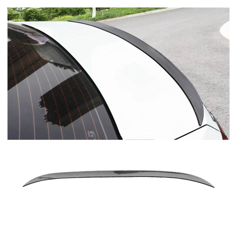 Auto Heckspoiler Universal Für Benz W204 120CM Hinten Flügel Limousine Fließheck Auto Stamm Lip Hinten Schwanz Flügel Spoiler Flügel(Kohlefaser-Optik) von KEFFUBPG