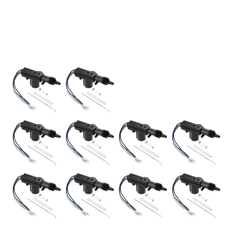 Fensterheber 2-10set 12V Power Locking System Einzel Pistole Typ Kit Universal Auto Elektrische Fernbedienung Zentrale Türschloss Antrieb Auto Heavy-Duty Elektrischer Fensterheber(5Wire 10set) von KEFFUBPG