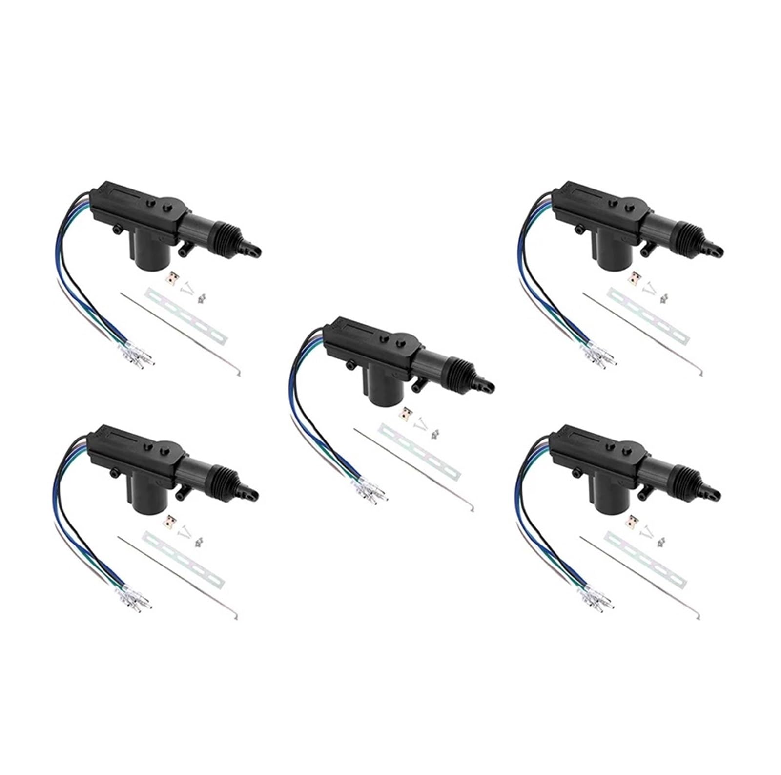 Fensterheber 2-10set 12V Power Locking System Einzel Pistole Typ Kit Universal Auto Elektrische Fernbedienung Zentrale Türschloss Antrieb Auto Heavy-Duty Elektrischer Fensterheber(5Wire 5set) von KEFFUBPG