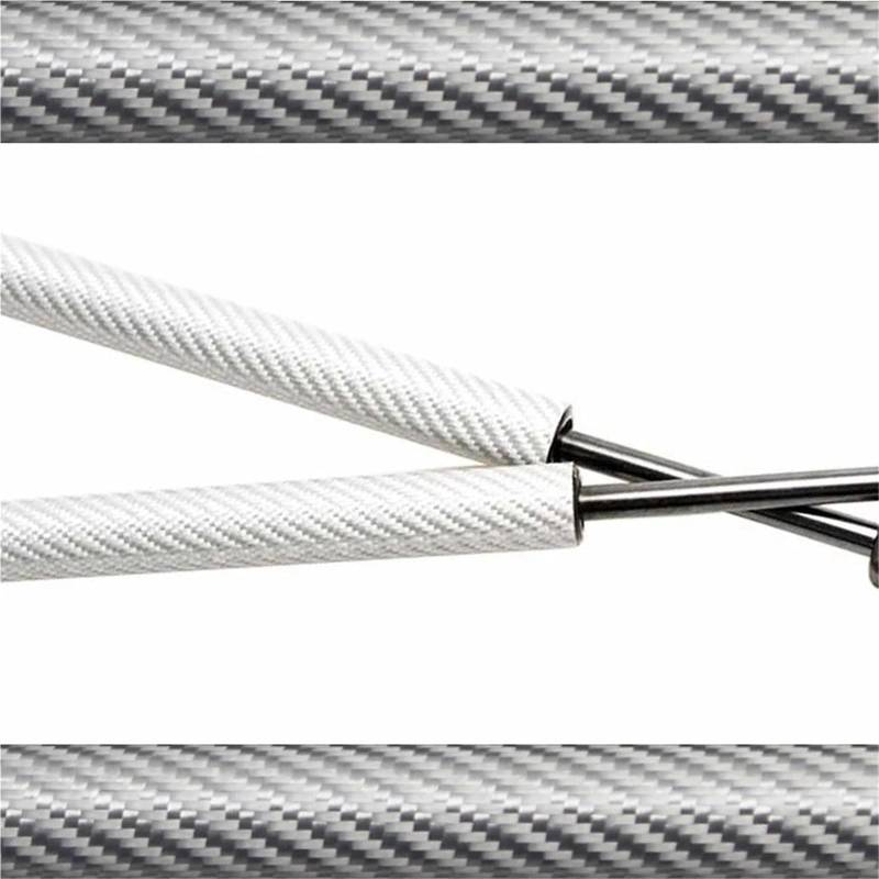 Gasfeder Dämpfer Für Subaru B9 Tribeca 2005–2014 SUV Heck-Kofferraum Heckklappe Kofferraum Lift Unterstützt Streben Gasfeder Stoßdämpfer Stangen 634 Mm Heckklappendämpfer(Silver Carbon Fiber) von KEFFUBPG