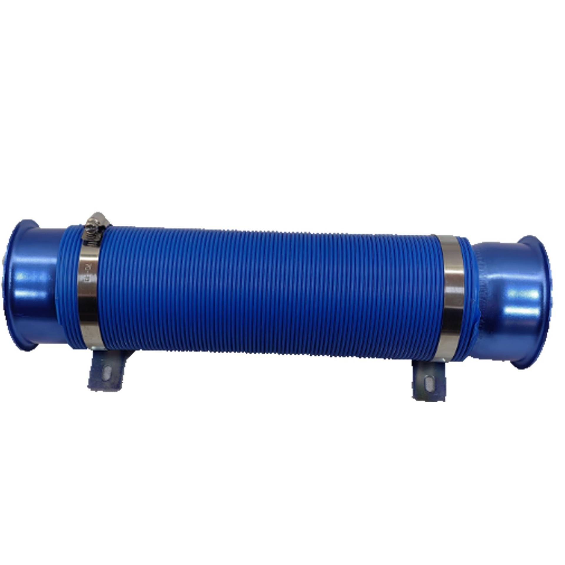 Luftansaugschlauch Einstellbare 33,5-109cm Luftansaugschlauch Flexibles Rohr Filter Kaltfutter Kanal Induktion Kit Auto Ansaugschlauch(Blau) von KEFFUBPG