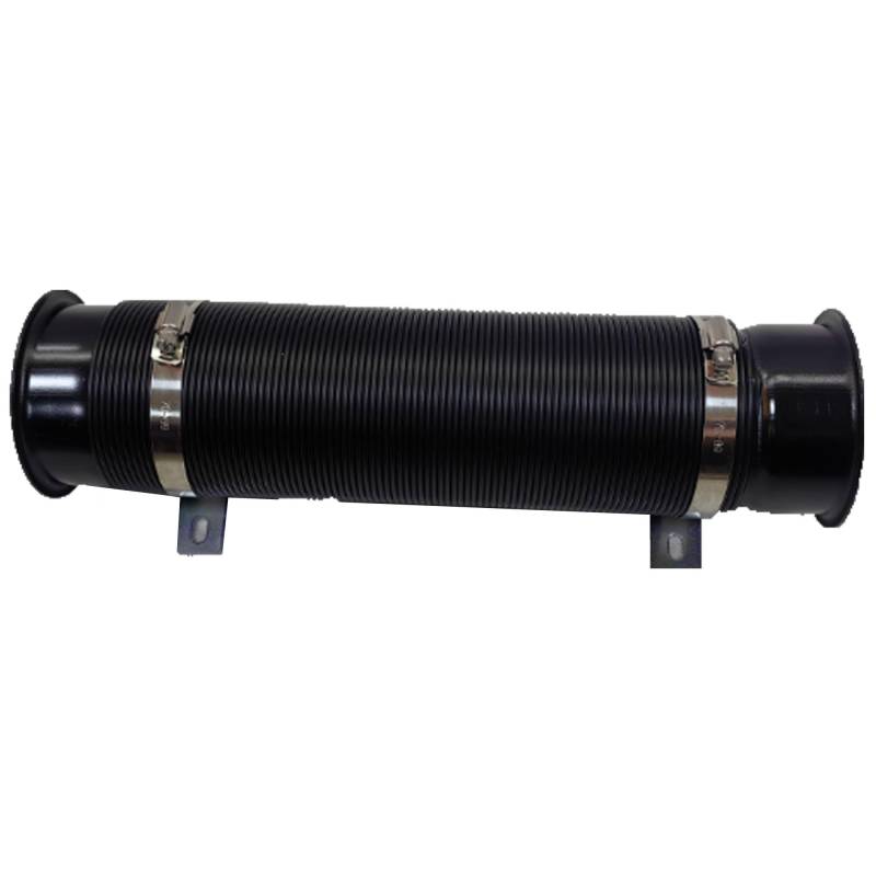 Luftansaugschlauch Einstellbare 33,5-109cm Luftansaugschlauch Flexibles Rohr Filter Kaltfutter Kanal Induktion Kit Auto Ansaugschlauch(Schwarz) von KEFFUBPG