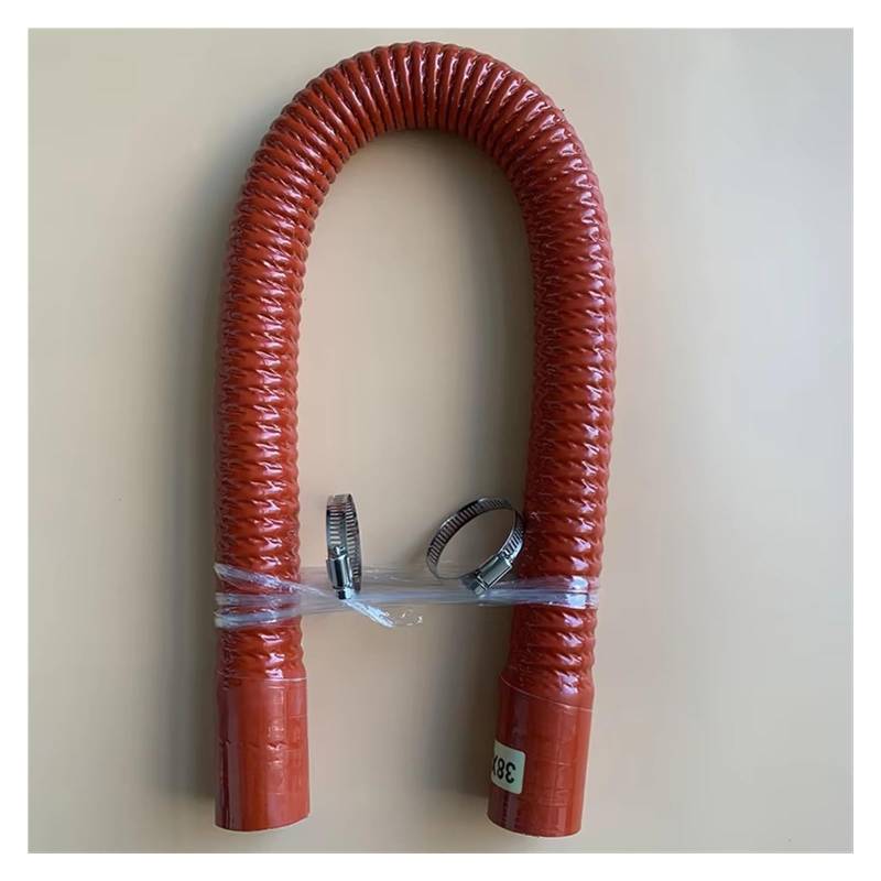 Luftansaugschlauch ID 30-100mm Universal Silikon Flexible Schlauch Kühler Rohr Rohr Für Lufteinlass Hochdruck Hohe Temperatur Gummi Joiner Auto Ansaugschlauch(Red and 2 Clamps,600MM_ID 80MM) von KEFFUBPG